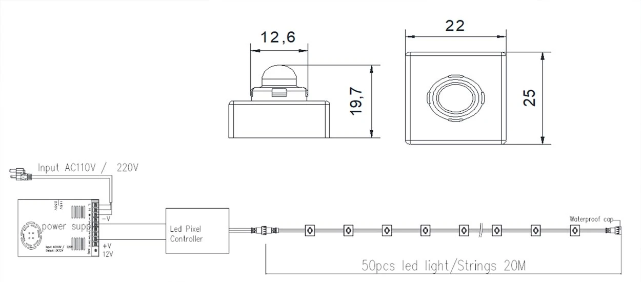 permanent exterior lighting